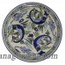 Le Souk Ceramique Aqua Fish Stoneware Round Platter LSQ2059